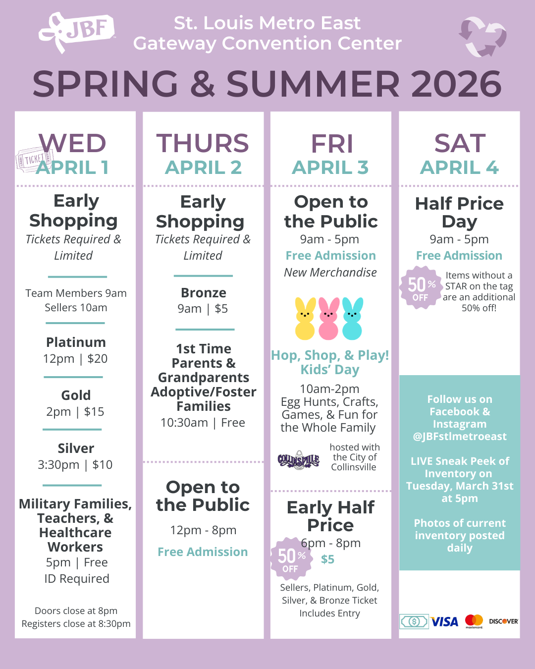 JBF STL Metro East Spring & Summer Sale 2026