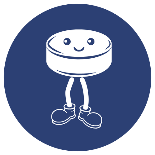 Hockey puck character