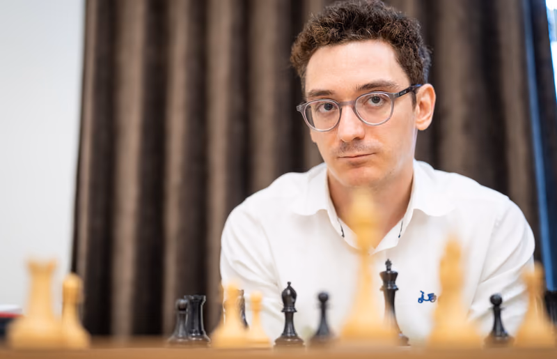 Fabiano Caruana playing chess