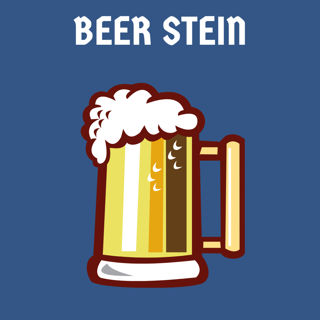 Festival Ceramic Beer Stein