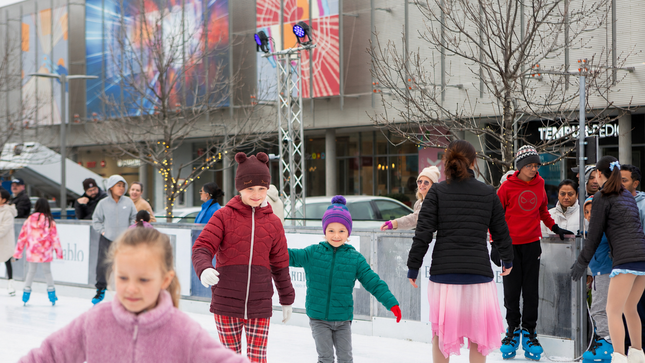 Holiday Ice Rink celebration