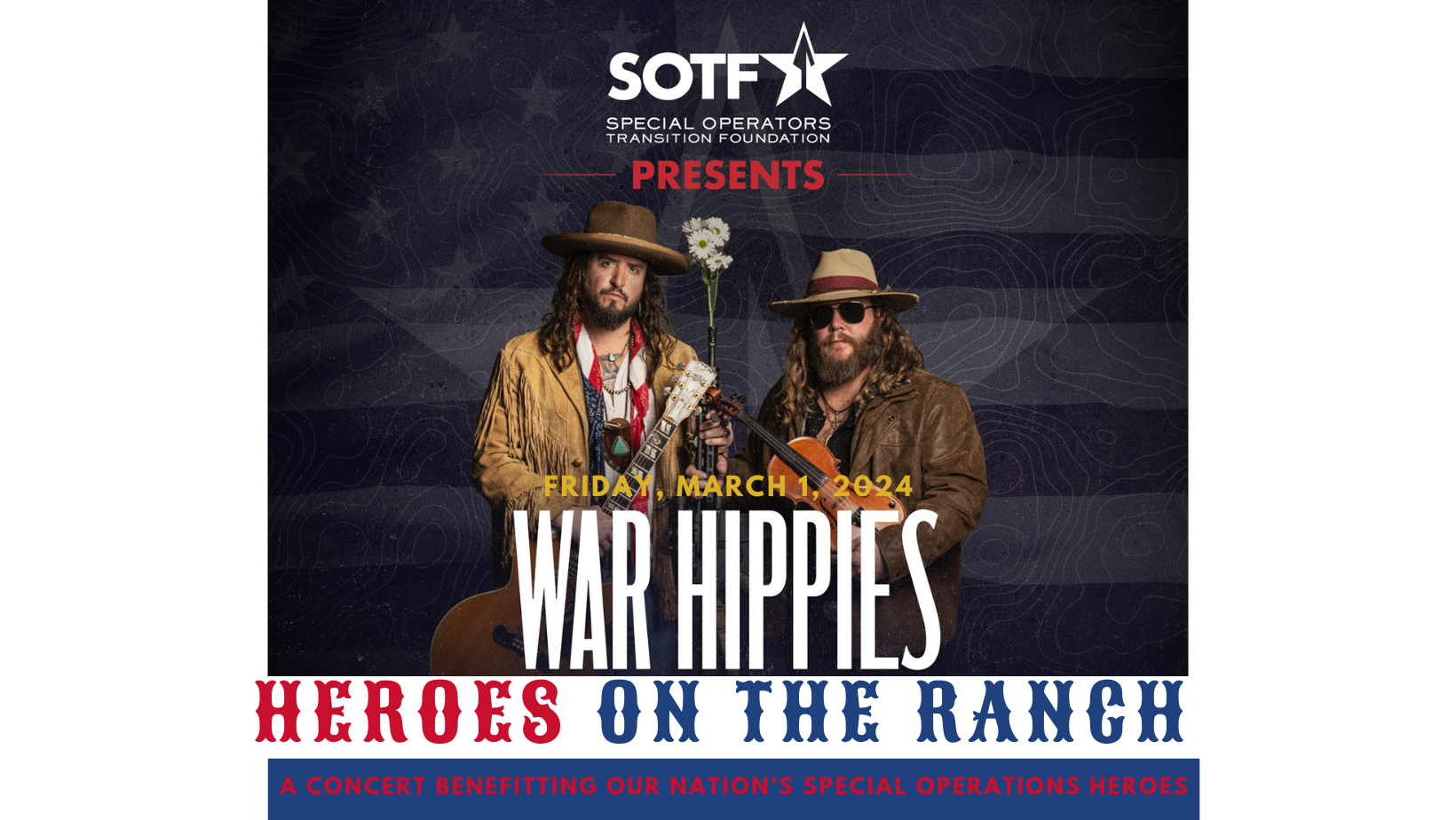War Hippies, Heroes On the Ranch Benefit Concert