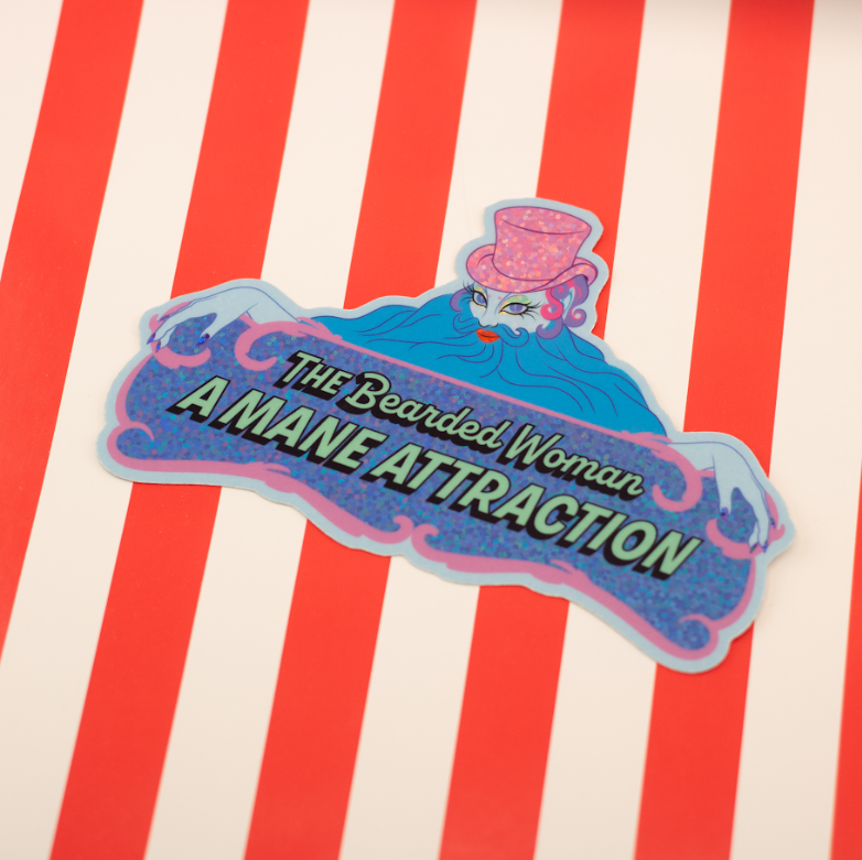 The Bearded-Lady Fancy Sticker