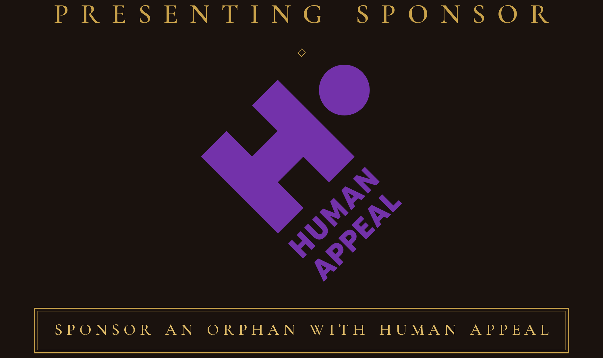 Presenting Sponsor — Sponsor an Orphan with Human Appeal