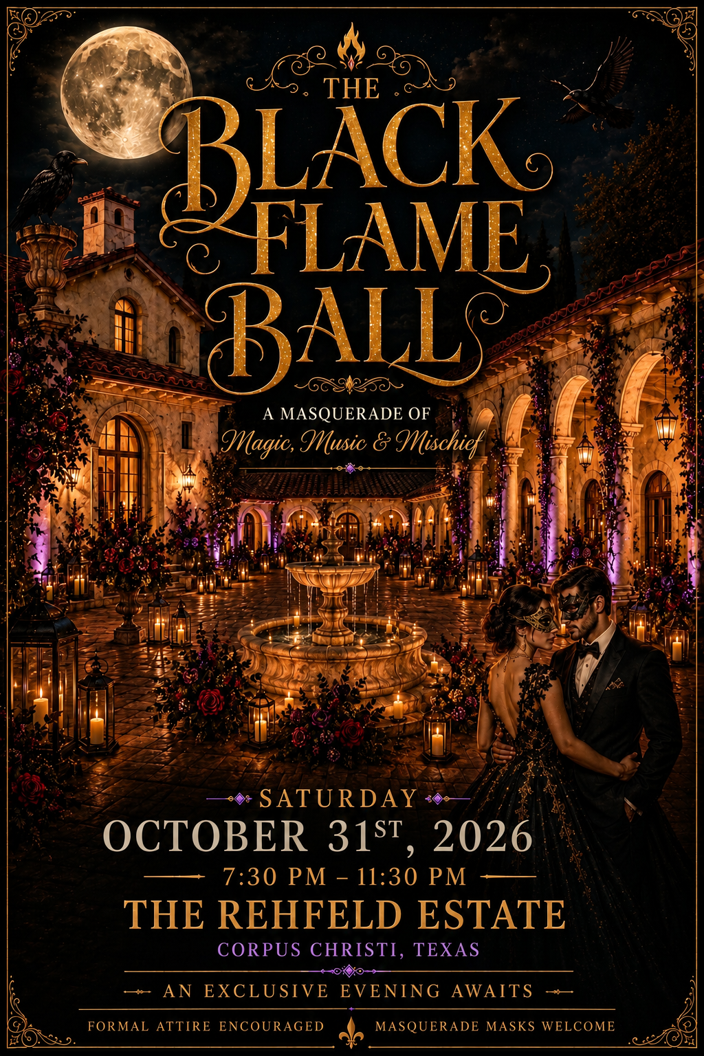 The Black Flame Ball — event imagery