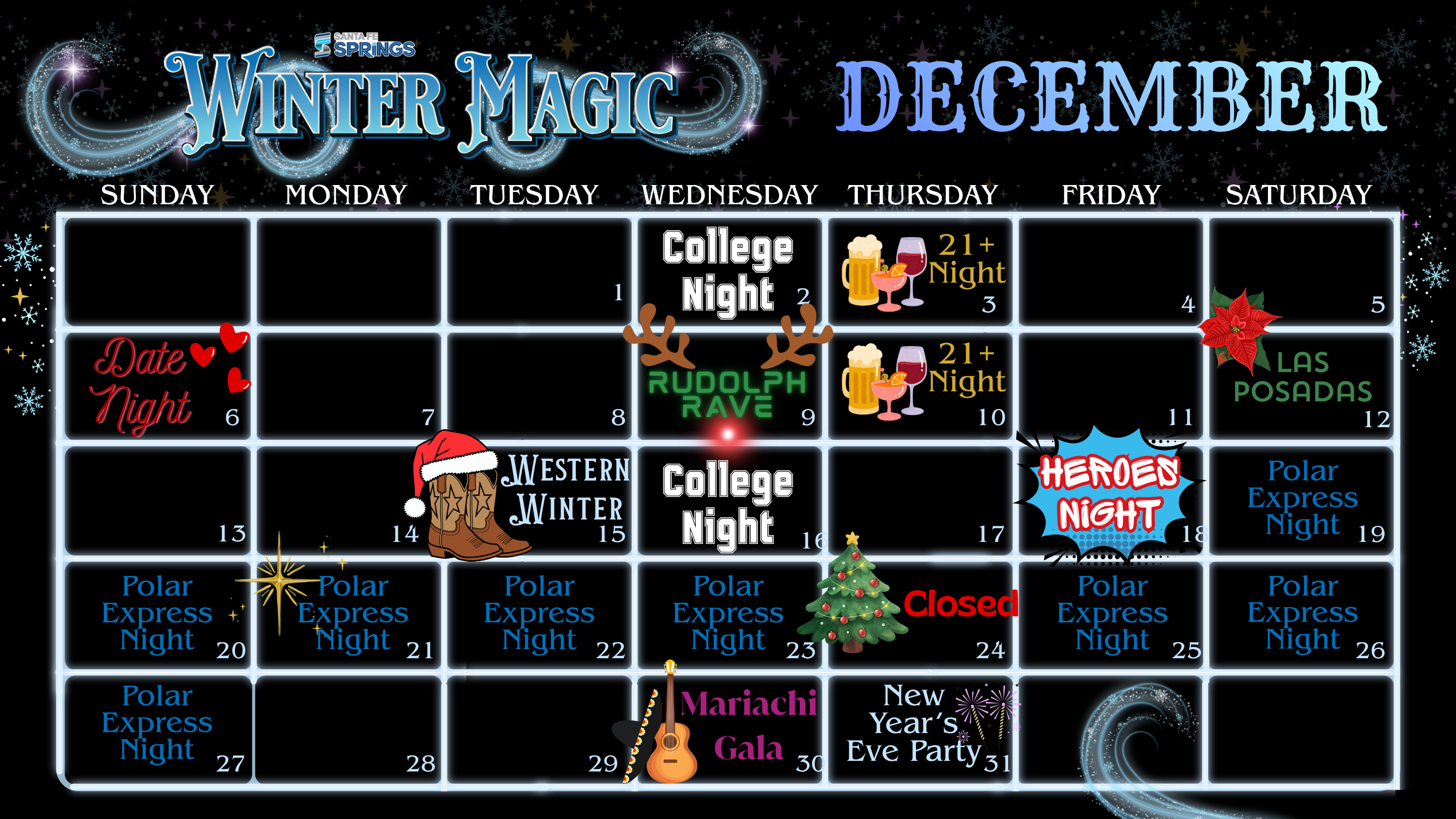 Winter Magic December Calendar