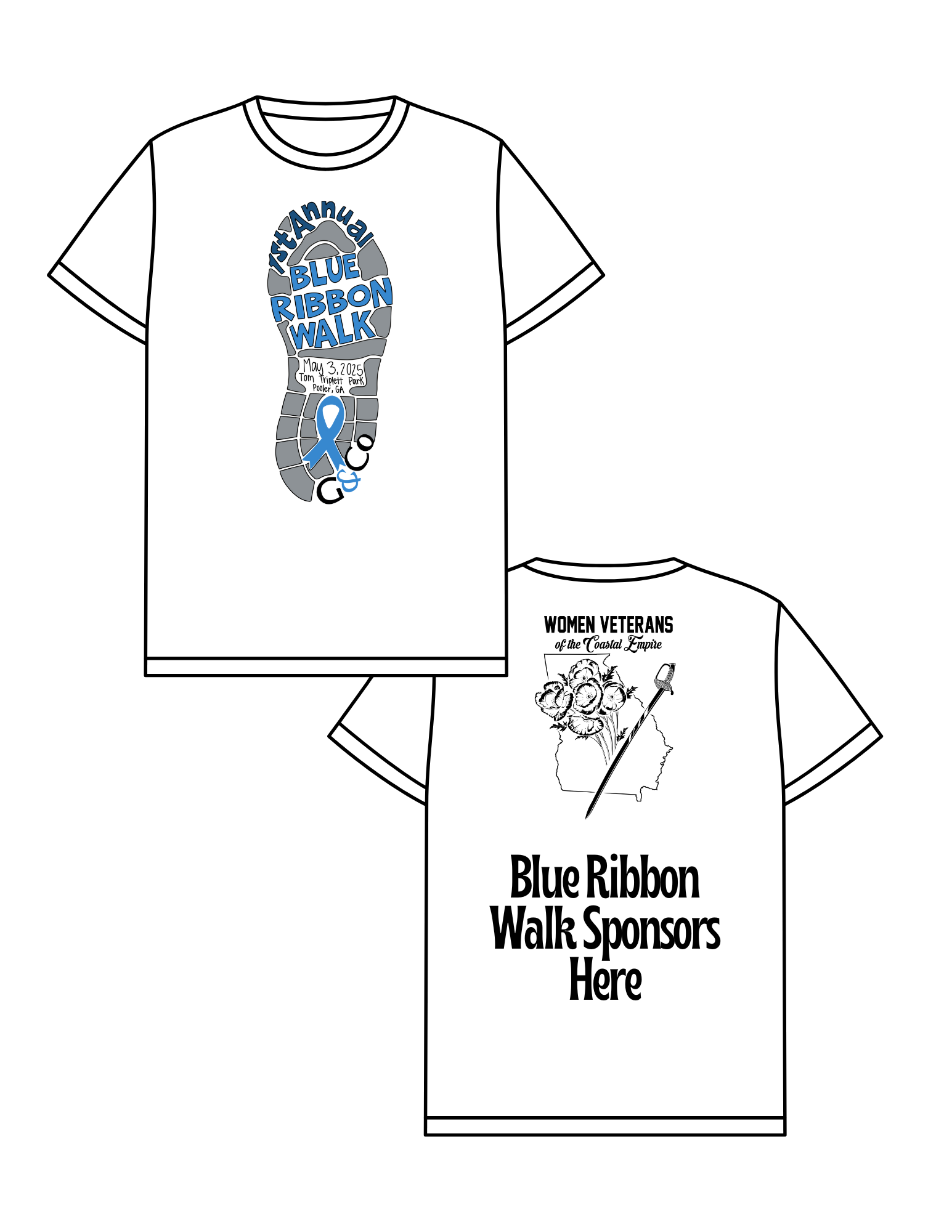 Blue Ribbon Walk Shirt