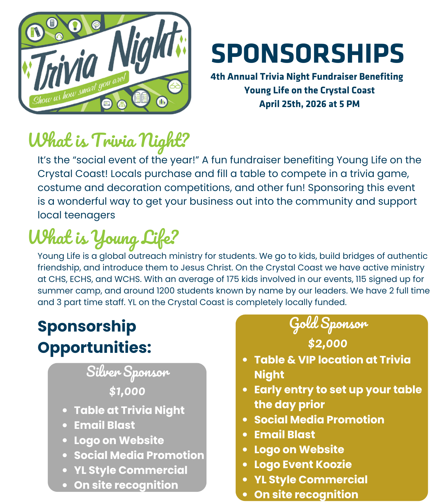 Trivia Night Sponsor Form 2026