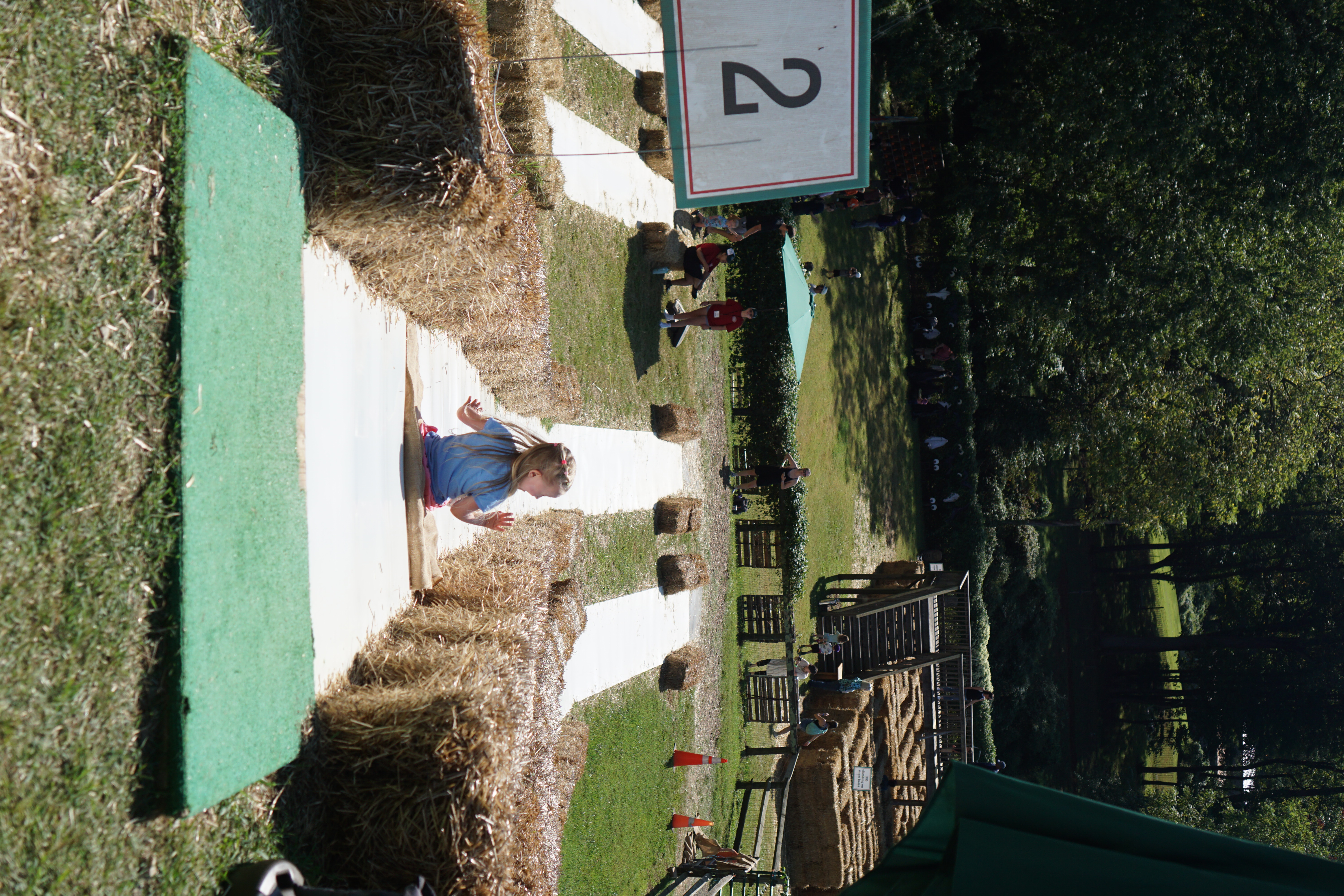 Hillside slide at Weber's Cider Mill Farm