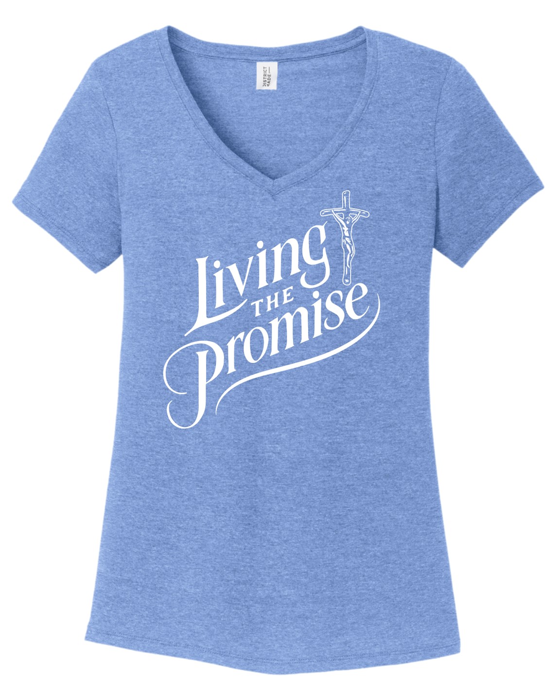 Ladies Cut V Neck Tee